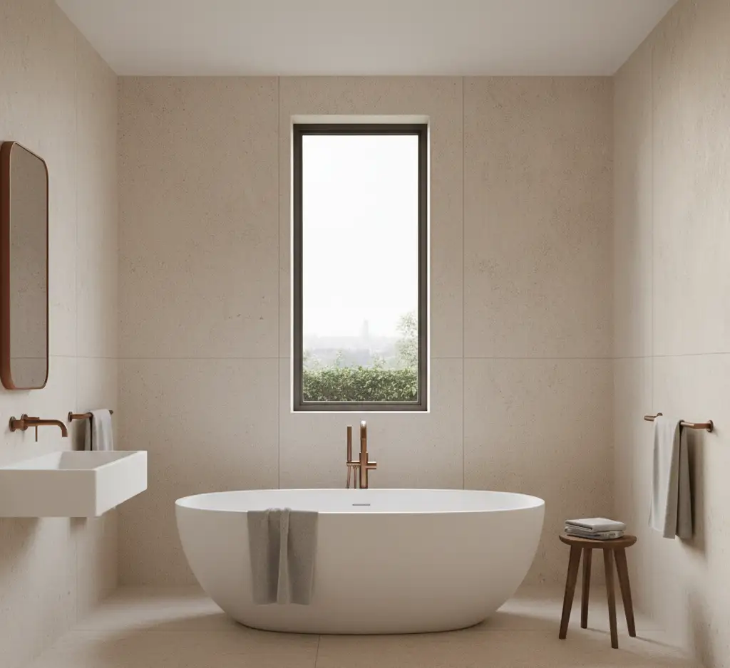 aranżacja łazienki z oknem