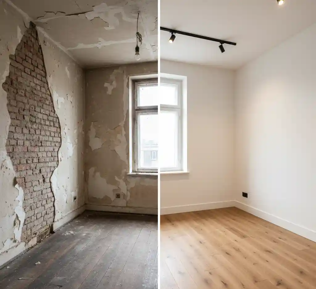 porownanie-remontu-starego-domu Remont starego domu od czego zacząć?