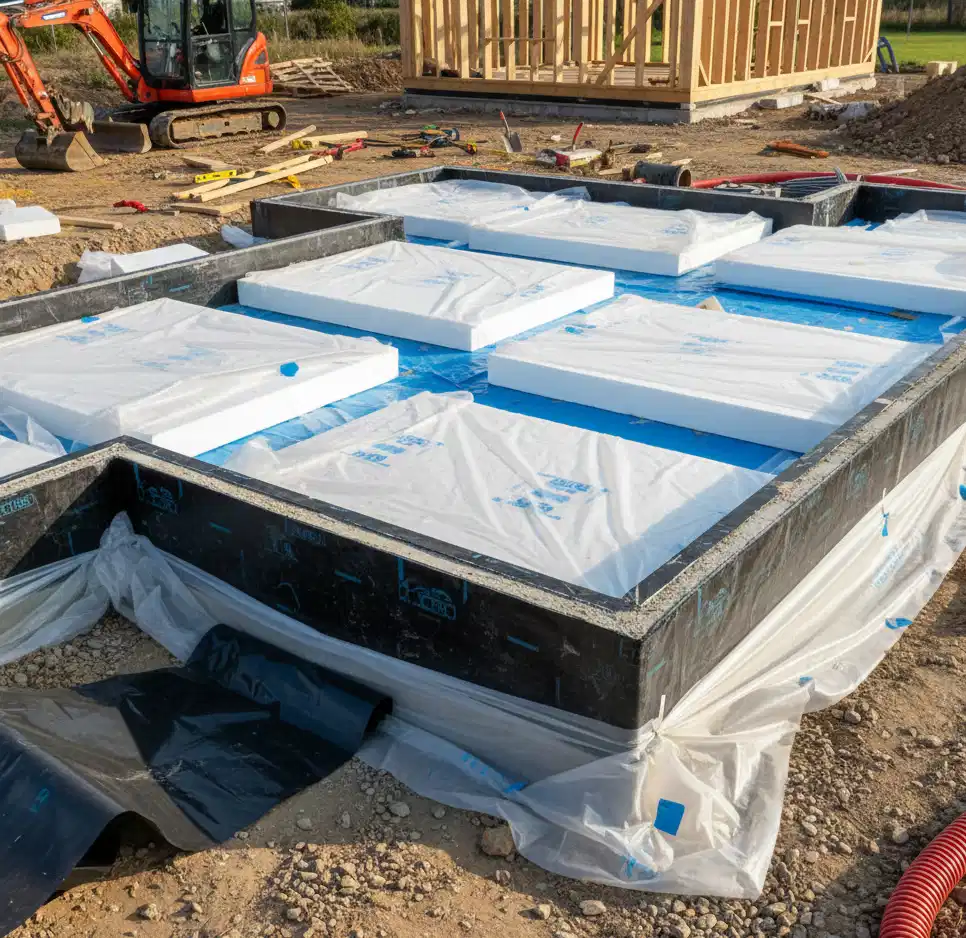 fundamenty-domu-energooszczednego Z czego budować dom energooszczędny?