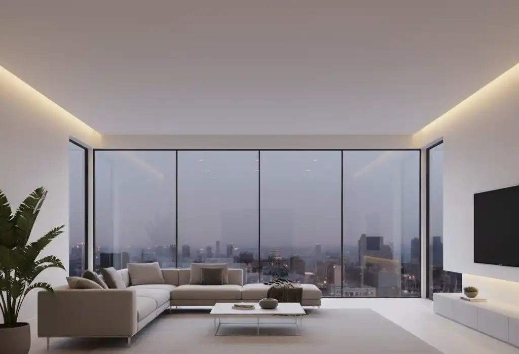 gotowy-sufit-podwieszany-z-oswietleniem Jak zrobić sufit podwieszany – kompletny poradnik krok po kroku