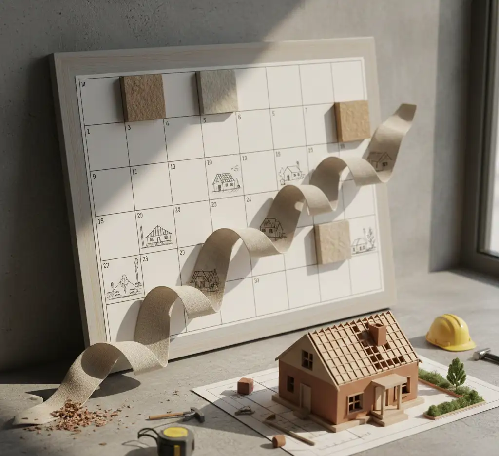 harmonogram budowy domu – orientacyjny czas realizacji