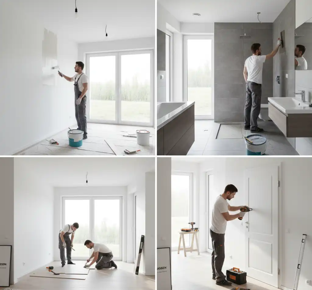 prace-wykonczeniowe Prace wykończeniowe domu — zakres prac, koszty i harmonogram