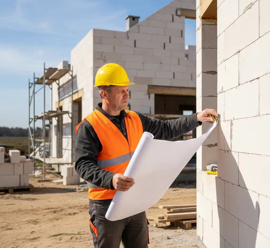 sprawdzanie-z-planem Kontrola jakości prac budowlanych — na co zwrócić uwagę podczas budowy