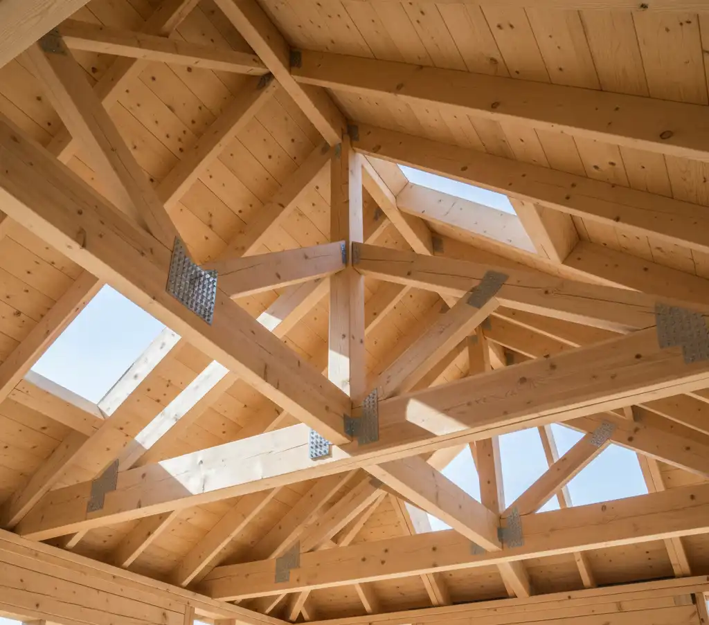 wiezba-dachowa-konstrukacja-1 Kontrola jakości prac budowlanych — na co zwrócić uwagę podczas budowy