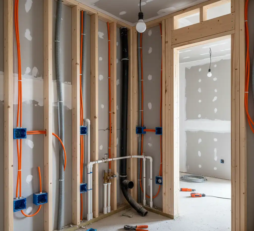 instalacje-elektryczne-i-hydrauliczne-w-domu Budowa domu krok po kroku – kompletny przewodnik dla przyszłych właścicieli