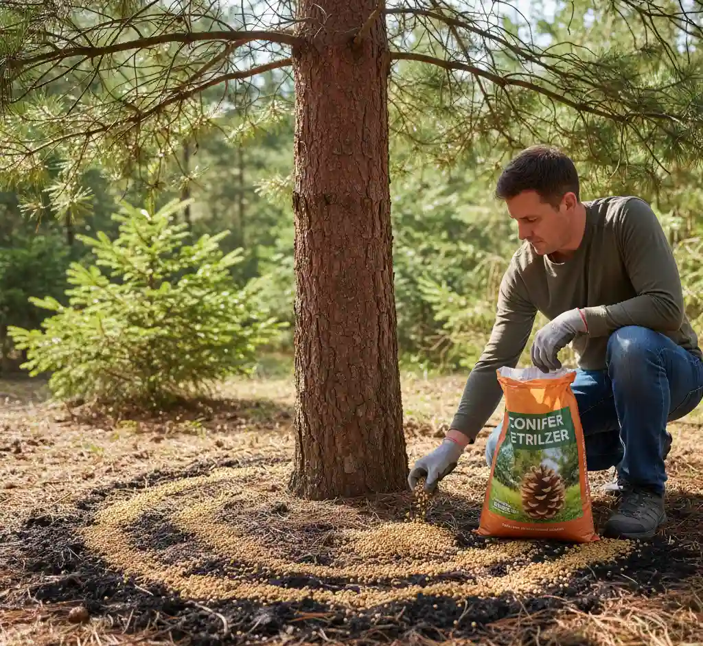 nawozenie-sosny Pielęgnacja sosny – jak dbać o sosnę w ogrodzie przez cały rok?