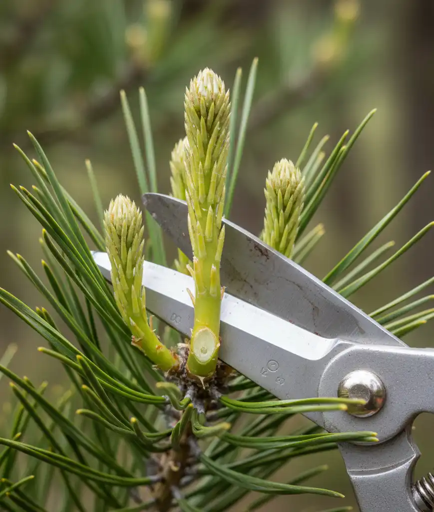 przycinanie-swierku Pielęgnacja sosny – jak dbać o sosnę w ogrodzie przez cały rok?
