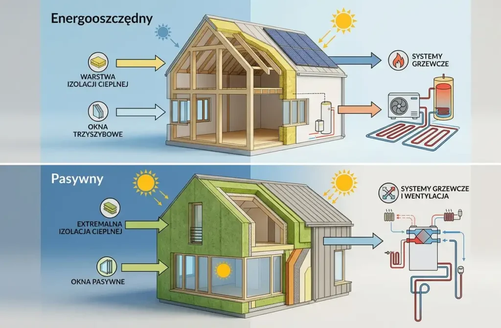 Porownanie-domu-energooszczednego-i-pasywnego--1024x670 Budownictwo ekologiczne – jak zbudować energooszczędny i nowoczesny dom w 2026 roku?
