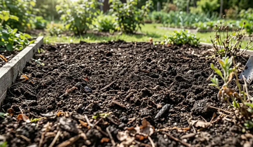 Przygotowana-gleba-pod-maliny-w-ogrodzie-1024x597 Pielęgnacja malin – jak dbać o maliny, aby obficie owocowały?