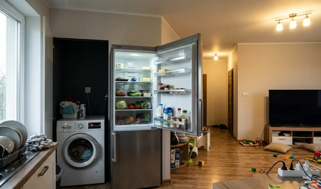 Nieefektywne-korzystanie-z-urzadzen-elektrycznych-w-domu-zwiekszajace-rachunki-za-prad-1024x604 Jak zmniejszyć rachunki za prąd w domu – sprawdzone sposoby na niższe opłaty za energię